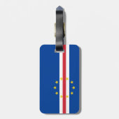 Kap-Verde-Flagge Gepäckanhänger (Rückseite vertikal)