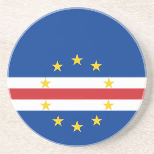 Kap-Verde-Flagge Getränkeuntersetzer