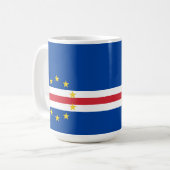 Kap-Verde-Flagge Kaffeetasse (Vorderseite Links)