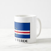 Kap-Verde-Flagge Kaffeetasse (VorderseiteRechts)