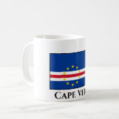 Kap-Verde-Flagge Kaffeetasse (Vorderseite Links)