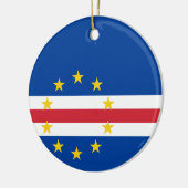 Kap-Verde-Flagge Keramik Ornament (Links)
