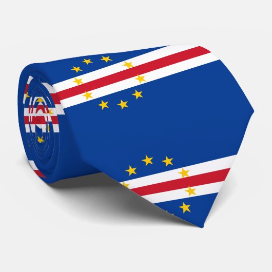 Kap-Verde-Flagge Krawatte (Gerollt)