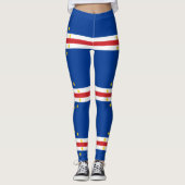 Kap-Verde-Flagge Leggings (Vorderseite)