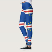 Kap-Verde-Flagge Leggings (Links)