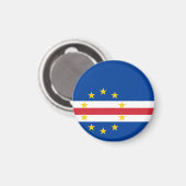 Kap-Verde-Flagge Magnet (Vorderseite/Rückseite)
