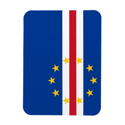 Kap-Verde-Flagge Magnet (Vertikal)