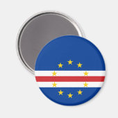 Kap-Verde-Flagge Magnet (Vorderseite/Rückseite)