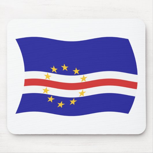 Kap Verde Flagge Mauspad (Vorne)