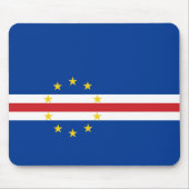 Kap-Verde-Flagge Mousepad (Vorne)