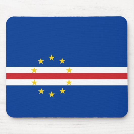 Kap-Verde-Flagge Mousepad (Vorne)