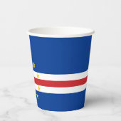 Kap-Verde-Flagge Pappbecher (Rückseite)
