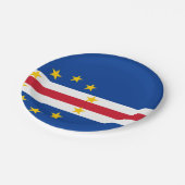 Kap-Verde-Flagge Pappteller (Schrägansicht)