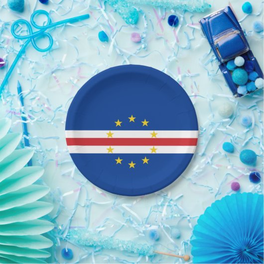 Kap-Verde-Flagge Pappteller (Party)
