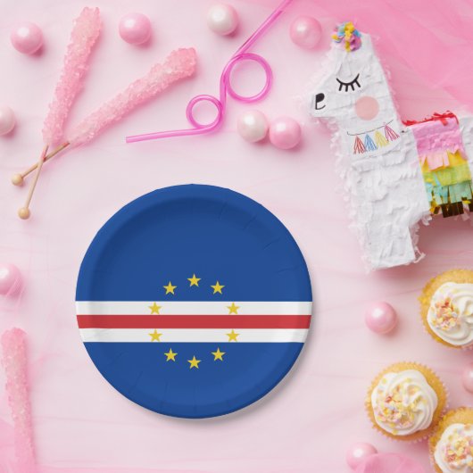 Kap-Verde-Flagge Pappteller (Party)