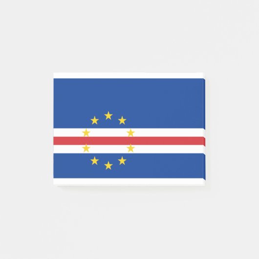Kap-Verde-Flagge Post-it Klebezettel (Vorderseite)