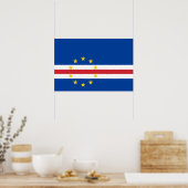 Kap-Verde-Flagge Poster (Küche)