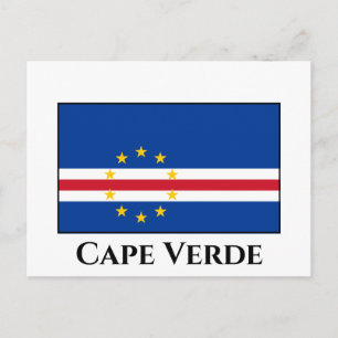 Kap-Verde-Flagge Postkarte