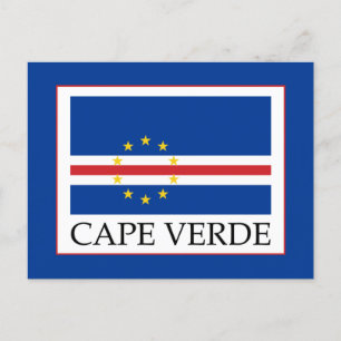Kap-Verde-Flagge Postkarte