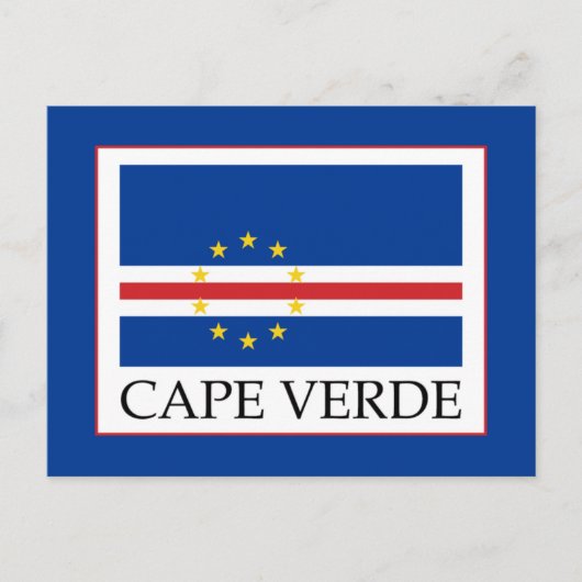 Kap-Verde-Flagge Postkarte (Vorderseite)