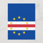 Kap-Verde-Flagge Postkarte (Vorderseite)