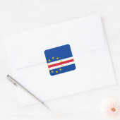 Kap-Verde-Flagge Quadratischer Aufkleber (Umschlag)