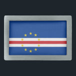 Kap-Verde-Flagge Rechteckige Gürtelschnalle<br><div class="desc">Patriotische Flagge von Kap Verde.</div>