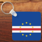 Kap-Verde-Flagge Schlüsselanhänger (Vorderseite)