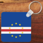 Kap-Verde-Flagge Schlüsselanhänger (Rückseite)