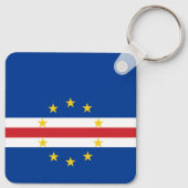 Kap-Verde-Flagge Schlüsselanhänger (Rückseite)