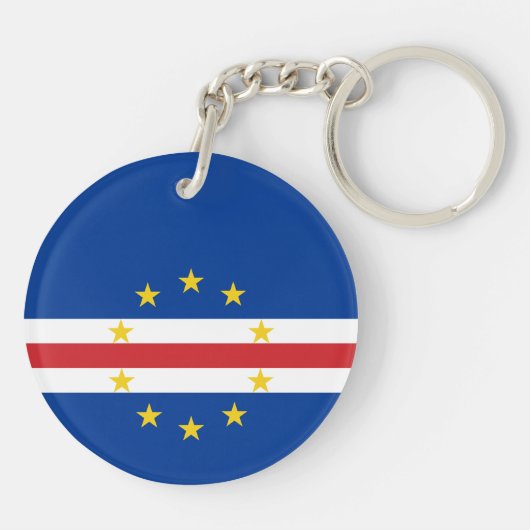 Kap-Verde-Flagge Schlüsselanhänger (Rückseite)