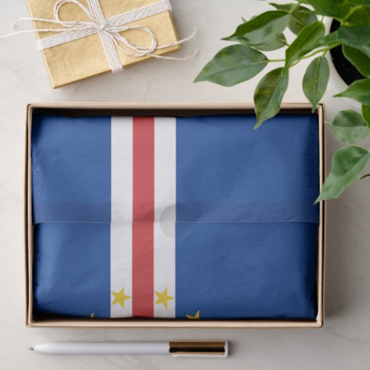 Kap-Verde-Flagge Seidenpapier (Geschenk)