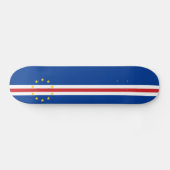 Kap-Verde-Flagge Skateboard (Horizontal)