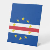 Kap-Verde-Flagge Sockelschild (Vorderseite)