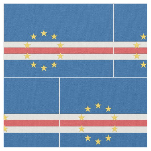 Kap-Verde Flagge Stoff (Nahaufnahme)