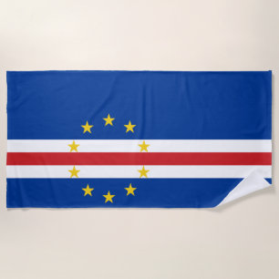Kap-Verde-Flagge Strandtuch