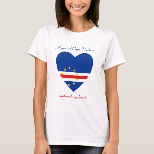 Kap Verde Flagge Sweetheart T - Shirt (Vorderseite)
