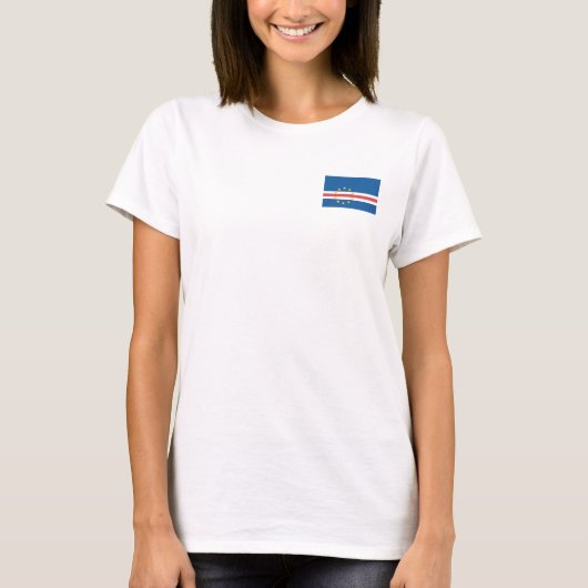 Kap-Verde Flagge T-Shirt (Vorderseite)