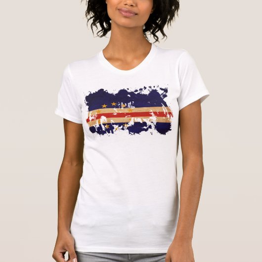 Kap-Verde Flagge T-Shirt (Vorderseite)