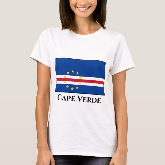 Kap-Verde-Flagge T-Shirt (Vorderseite)