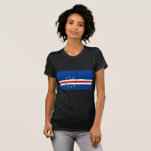 Kap-Verde-Flagge T-Shirt (Vorne ganz)