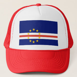 Kap-Verde Flagge Truckerkappe