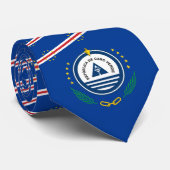 Kap-Verde-Flagge und Landesemblem, Kap Verde Krawatte (Gerollt)