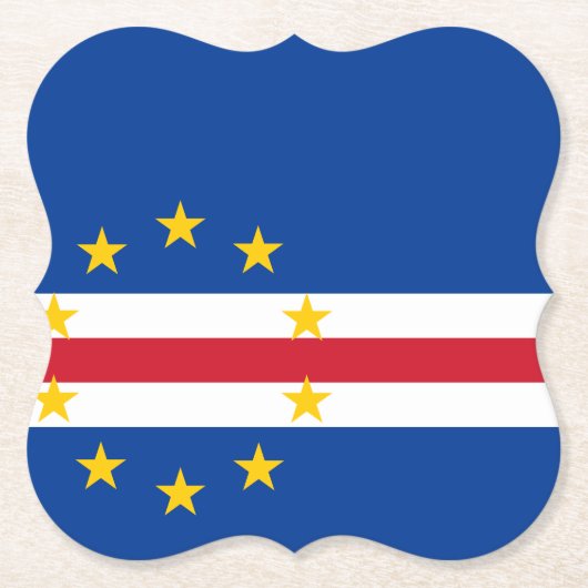Kap-Verde-Flagge Untersetzer (Vorderseite)