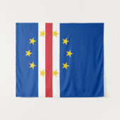 Kap-Verde-Flagge Wandteppich (Vorderseite (Horizontal))