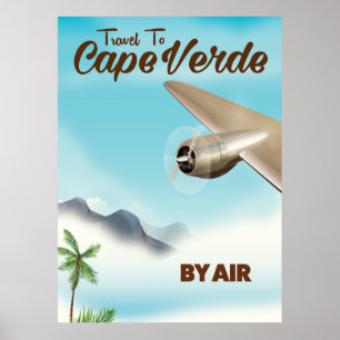 Kap Verde Flugreiseplakat Poster