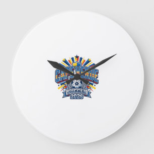 Kap Verde Fußball 2026 Fußball Fett Land Typografi Große Wanduhr