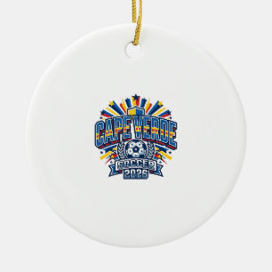 Kap Verde Fußball 2026 Fußball Fett Land Typografi Keramik Ornament