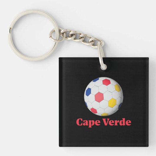 Kap Verde Fußball Schlüsselanhänger (Vorderseite)