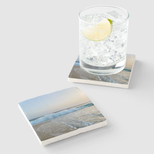 Kap Verde – havets lugn | poster Steinuntersetzer (Seitenansicht)